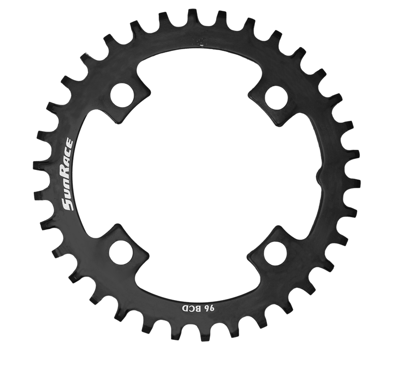 PLATO SUNRACE CRMX00 40T ALUMINIO NEGRO BCD 96