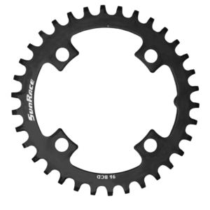 PLATO SUNRACE CRMX00 36T ALUMINIO NEGRO BCD 96