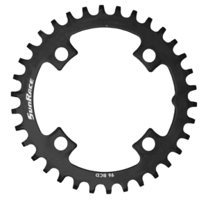 PLATO SUNRACE CRMX30 30T ALUMINIO NEGRO BCD 96 AS