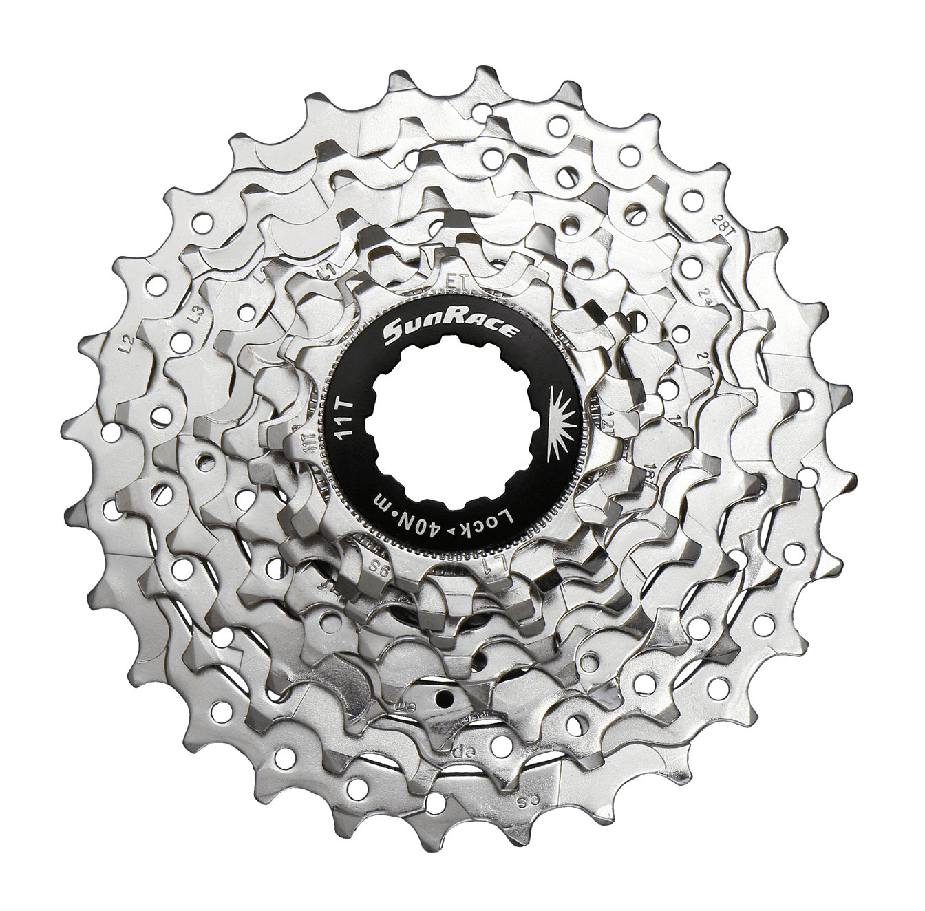 CASSETTE SUNRACE CSR91 9V 11-28T PLATA