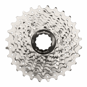 CASSETTE SUNRACE CSRS1 10V 11-28T. PLATA