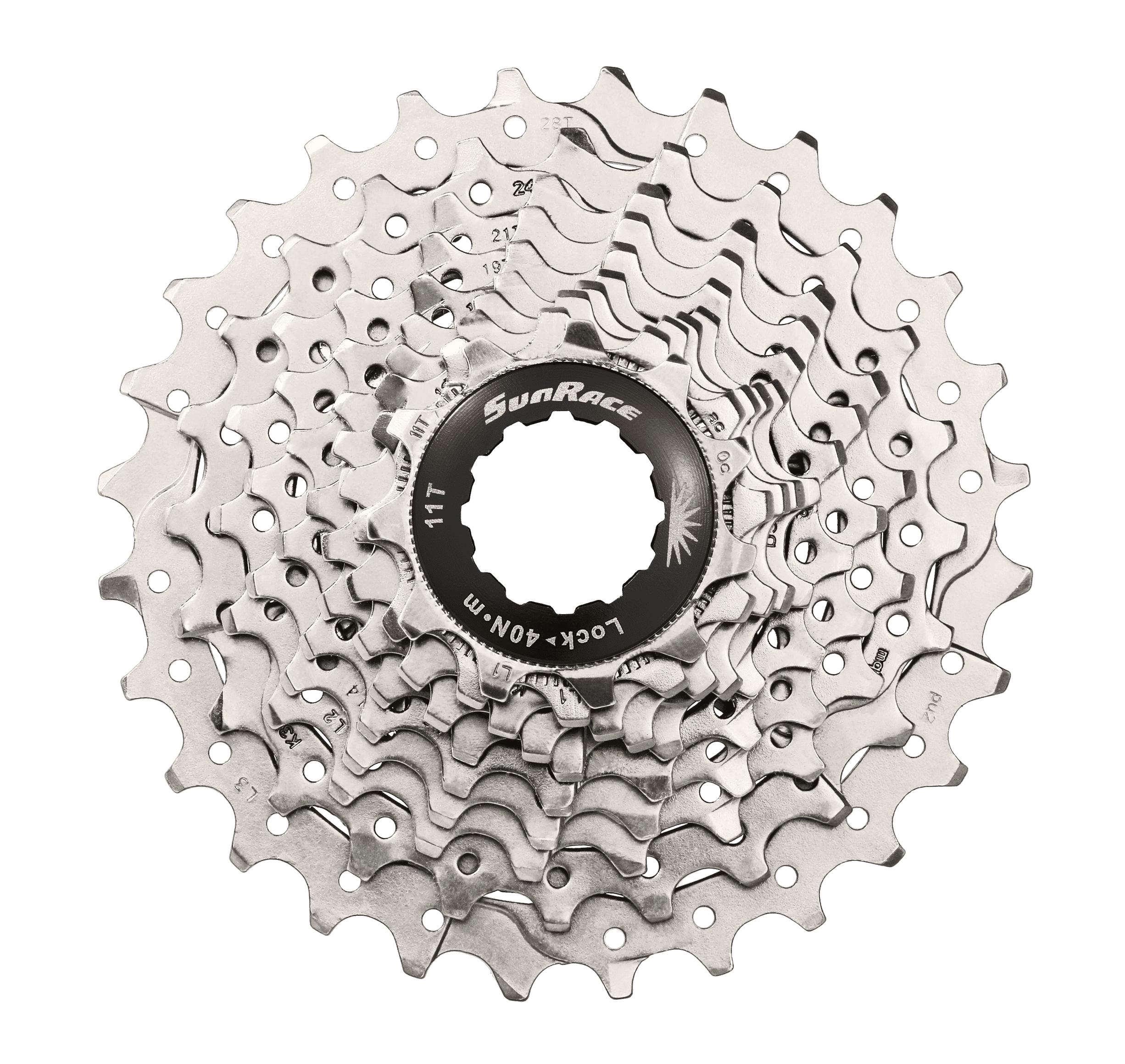 CASSETTE SUNRACE CSRS1 10V 11-28T. PLATA