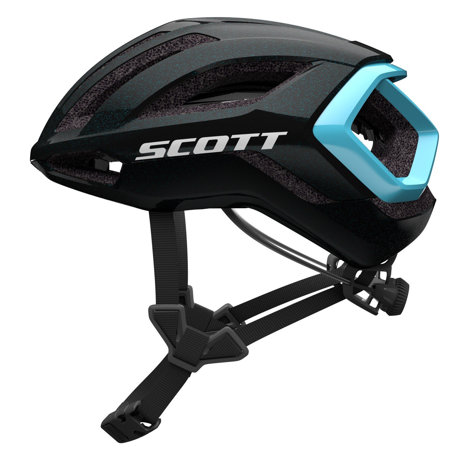 CASCO SCOTT CENTRIC PLUS BLACK/LIGHT BLUE 2027 - foto 2