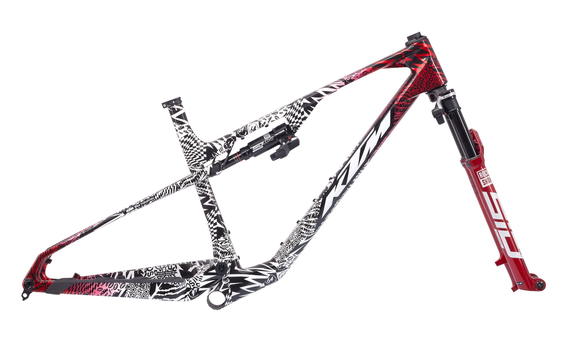 KIT CUADRO + HORQUILLA KTM SCARP EVO3 Black/white/red
