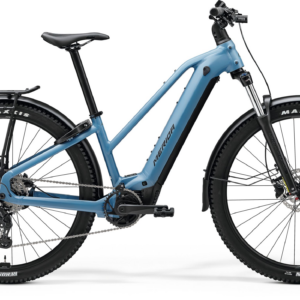MERIDA EFLOAT CC 400 EQ W 2026 en color BLUE, vista lateral completa