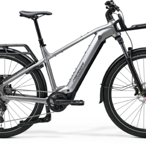 MERIDA EFLOAT HD 500 EQ 2026 en color GUNMETAL GREY, vista lateral completa