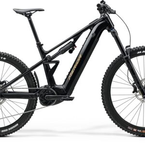 MERIDA EONE-EIGHTY 400 2027 en color METALLIC BLACK, vista lateral completa