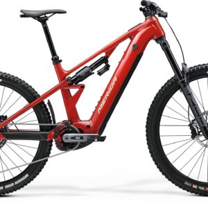 MERIDA EONE-EIGHTY 700 2025 en color HERITAGE RED, vista lateral completa