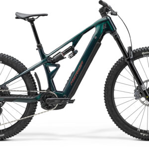 MERIDA LITHOS 8000 2027 en color HALO GREEN, vista lateral completa