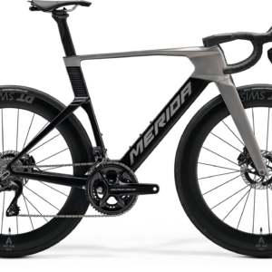 MERIDA REACTO PRO 2027 en color SLATE GREY, vista lateral completa