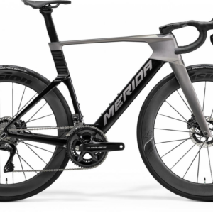 MERIDA REACTO TEAM 2027 en color SLATE GREY, vista lateral completa