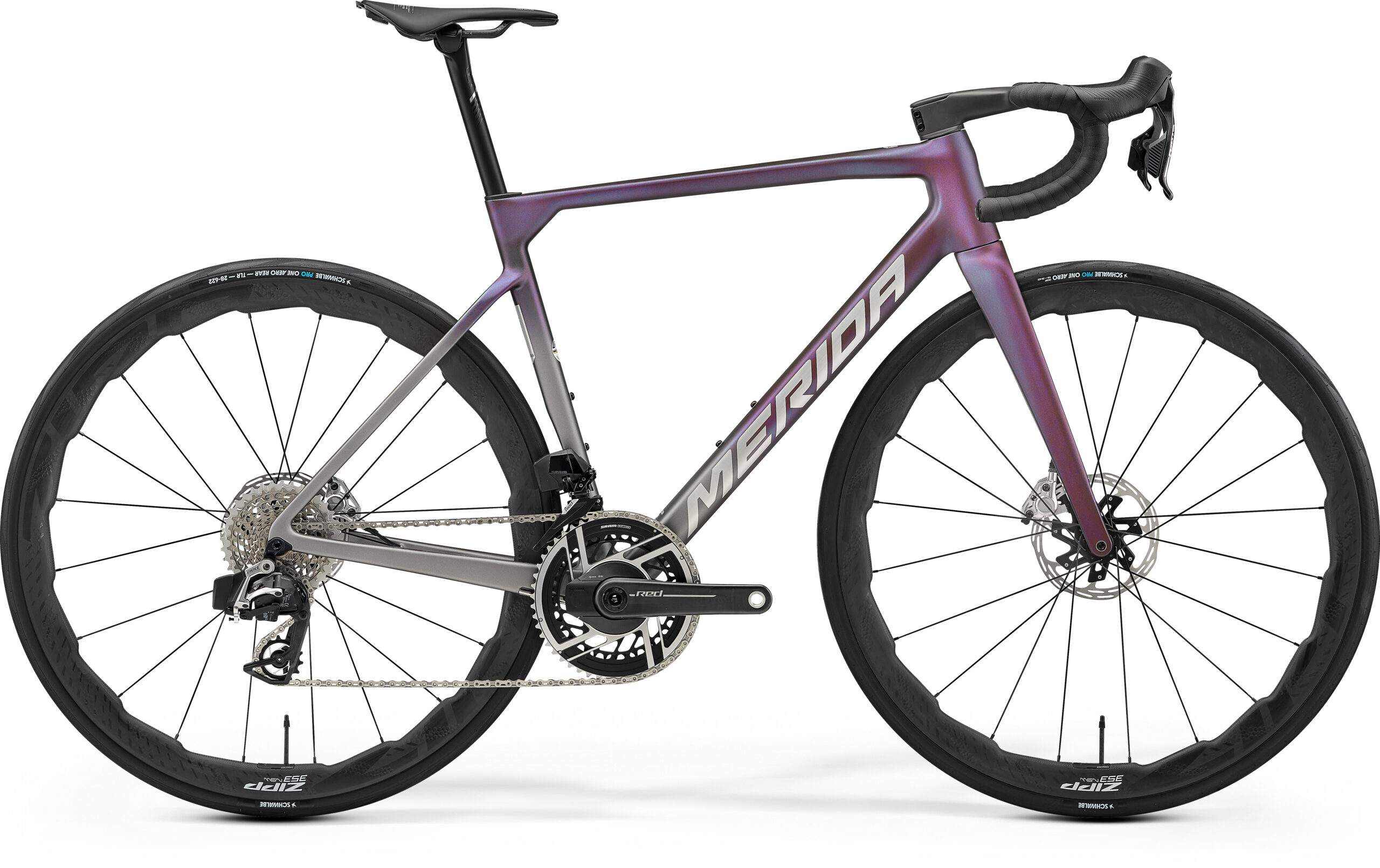 MERIDA SCULTURA 10K 2027 en color PURPLE, vista lateral completa