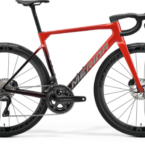 MERIDA SCULTURA 9000 2026 en color RED, vista lateral de la bicicleta completa