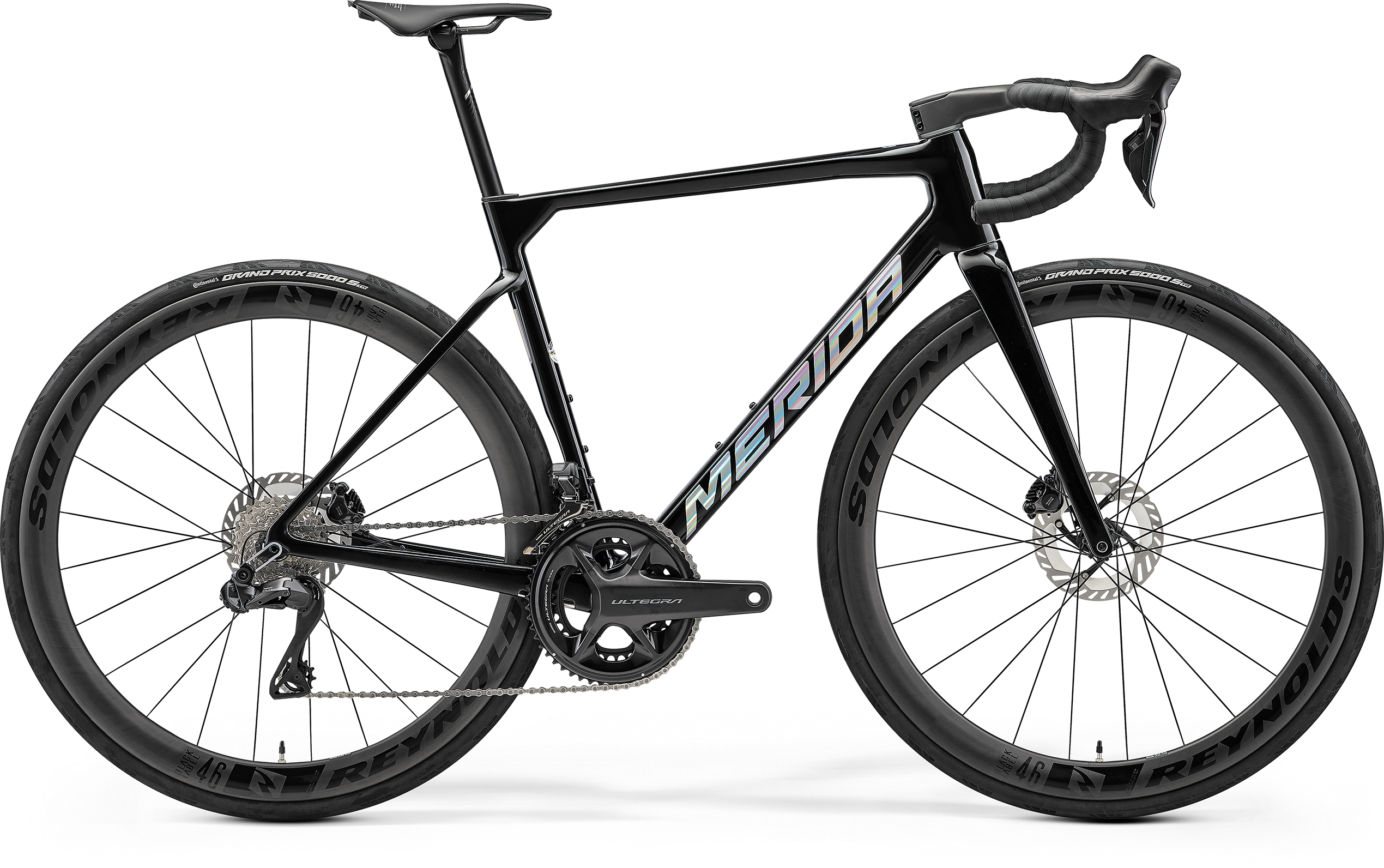 MERIDA SCULTURA 9000 2027 en color METALLIC BLACK, vista lateral completa