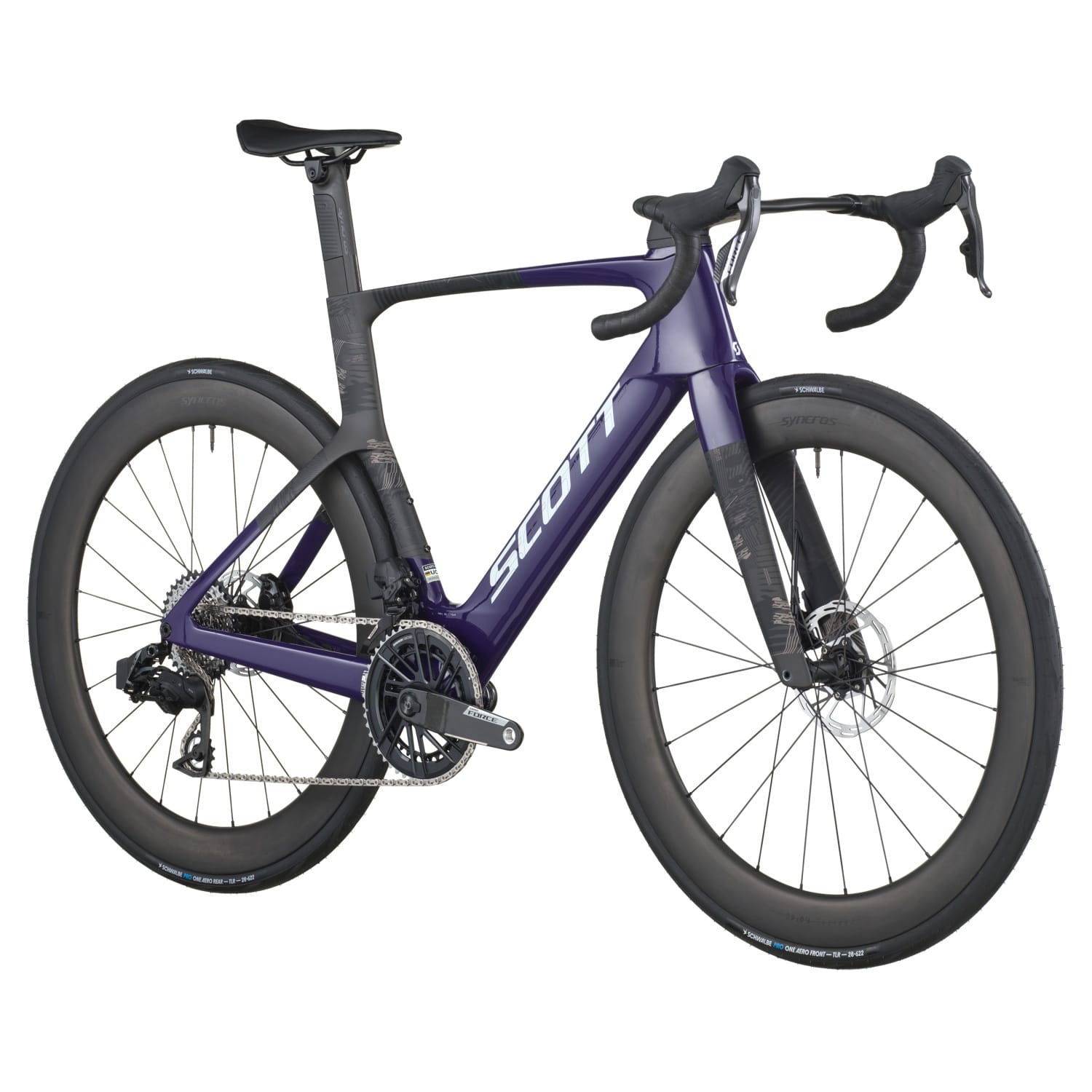 SCOTT FOIL RC TEAM 2026 GRAPE PURPLE/CARBON BLACK XXL - Imagen 2