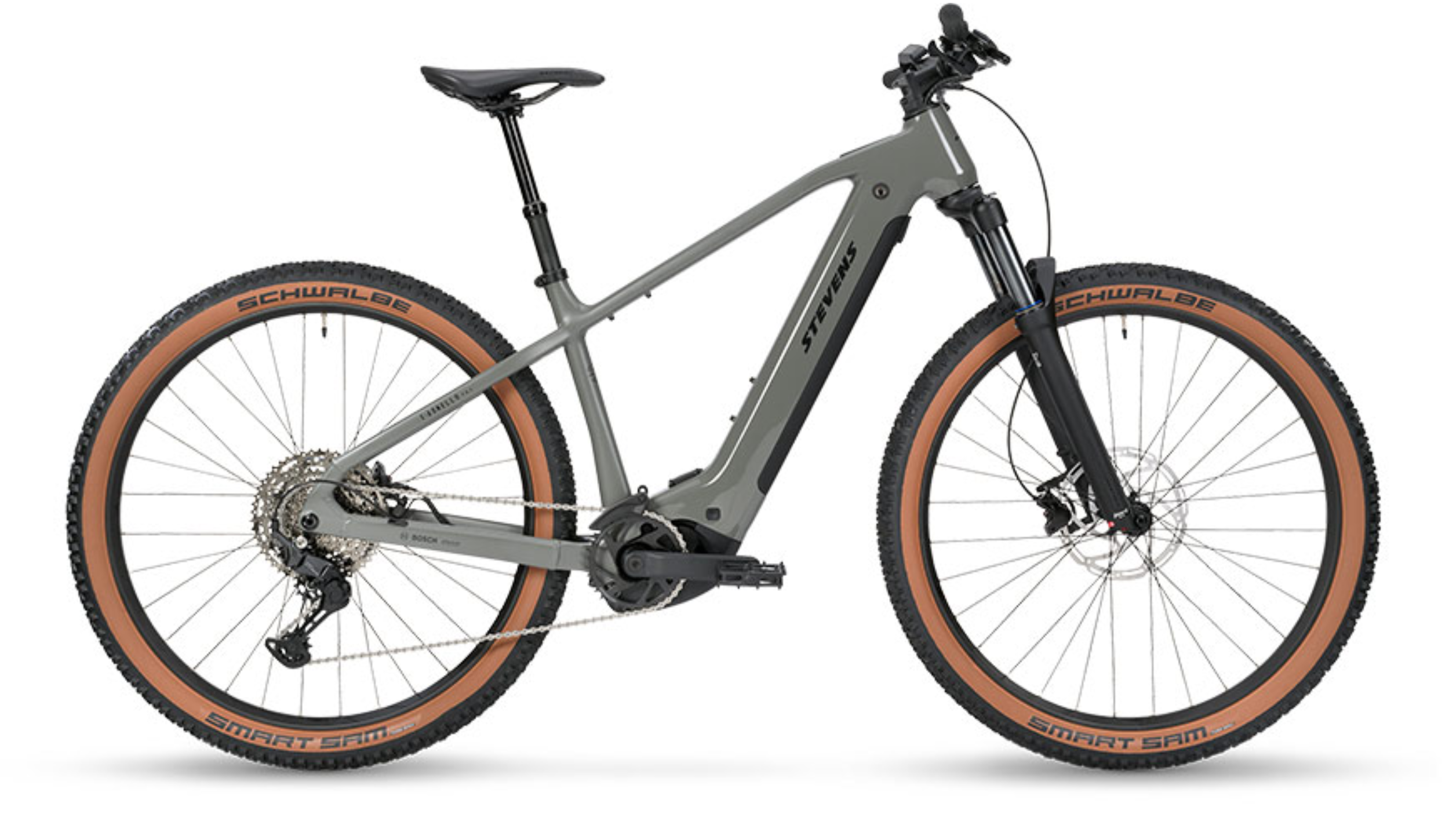 STEVENS E-AGNELLO 7.8.1 2026 en color ASH GREY, vista lateral completa