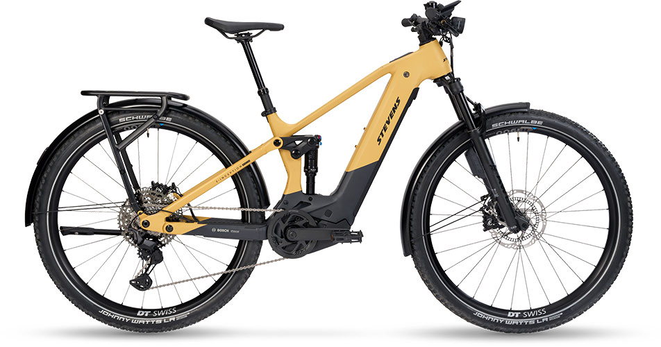 STEVENS E-INCEPTION TR 8.8.1 FEQ 2025 en color OCHRE GREY, vista lateral completa