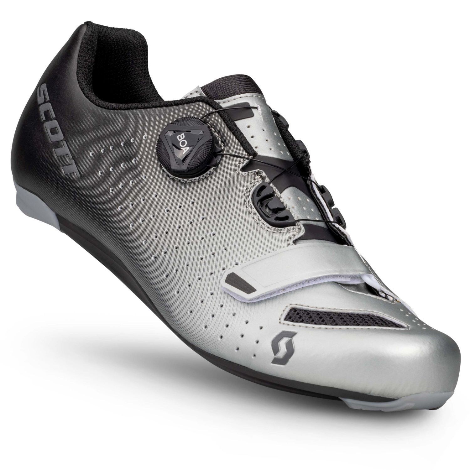 ZAPATILLAS SCOTT ROAD COMP BOA BLACK FADE/METALLIC SILVER 2026 - foto 1