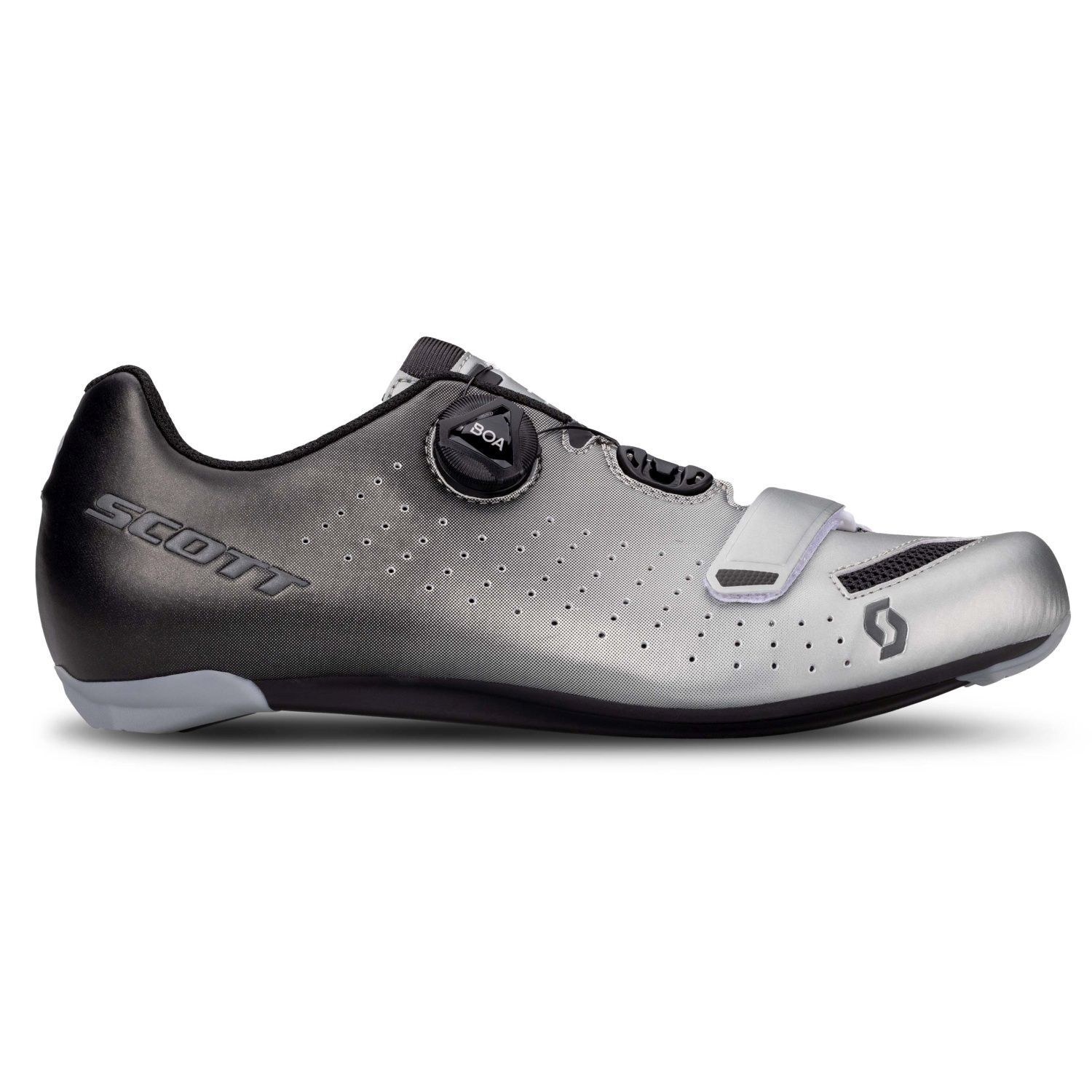 ZAPATILLAS SCOTT ROAD COMP BOA BLACK FADE/METALLIC SILVER 2026 - foto 3