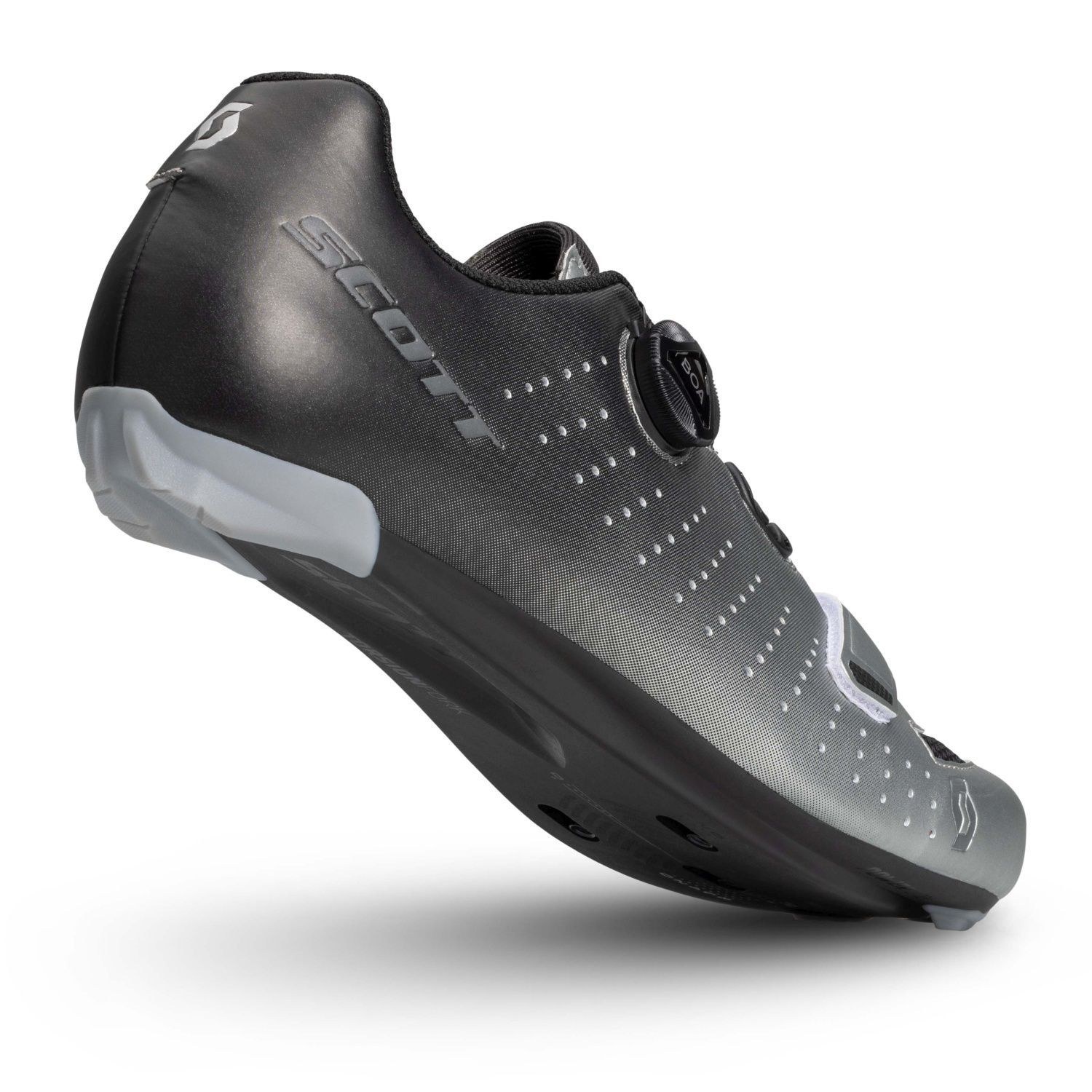 ZAPATILLAS SCOTT ROAD COMP BOA BLACK FADE/METALLIC SILVER 2026 - foto 4